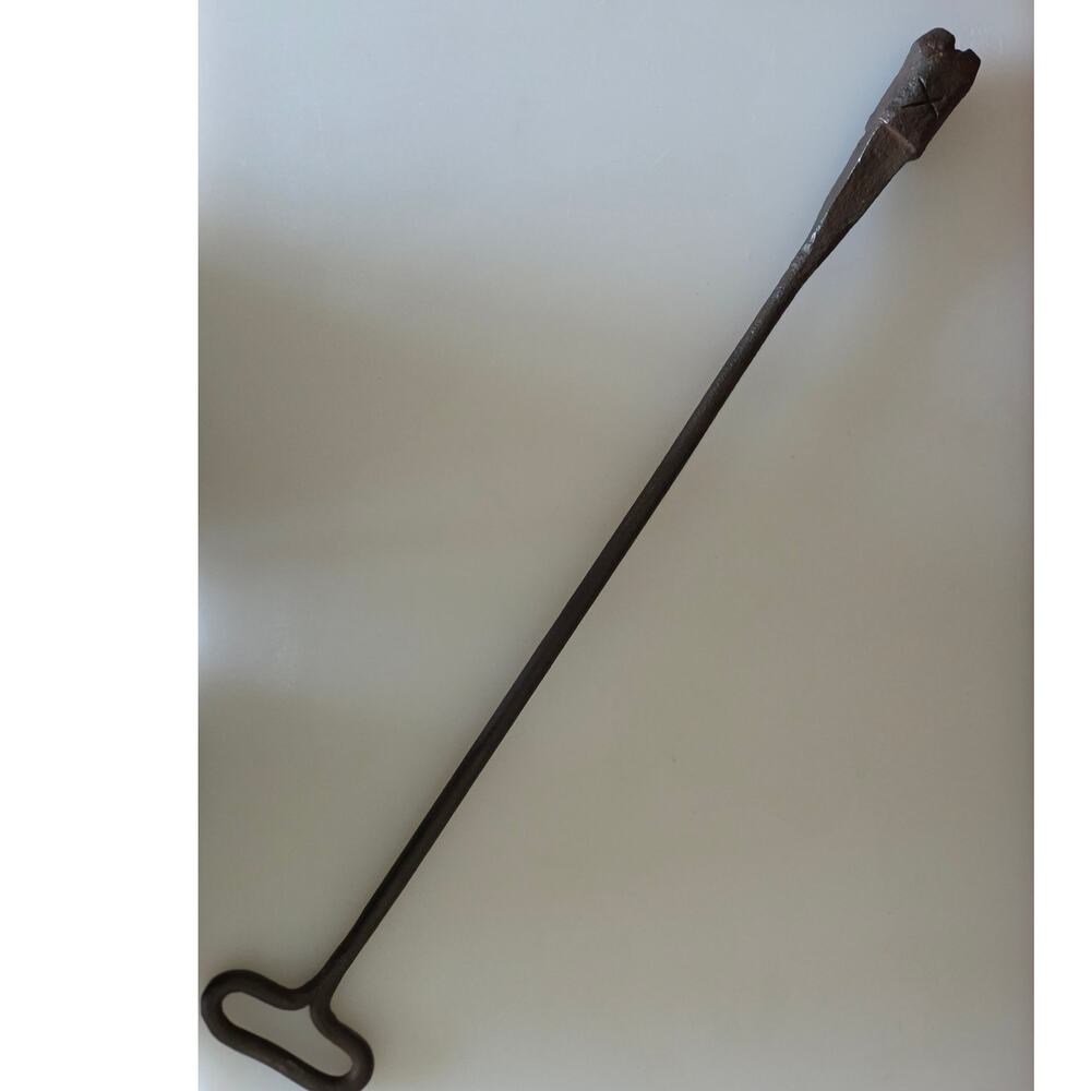 Antique Rare hand wrought Loggerhead, tippling iron, toddy iron, milling iron